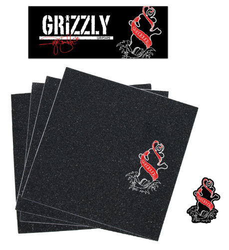 GRIZZLY GRIP PLAQUE PRO SHECKLER INKED RED 9 X 33