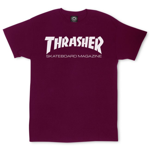 THRASHER T-SHIRT SKATE MAG MAROON